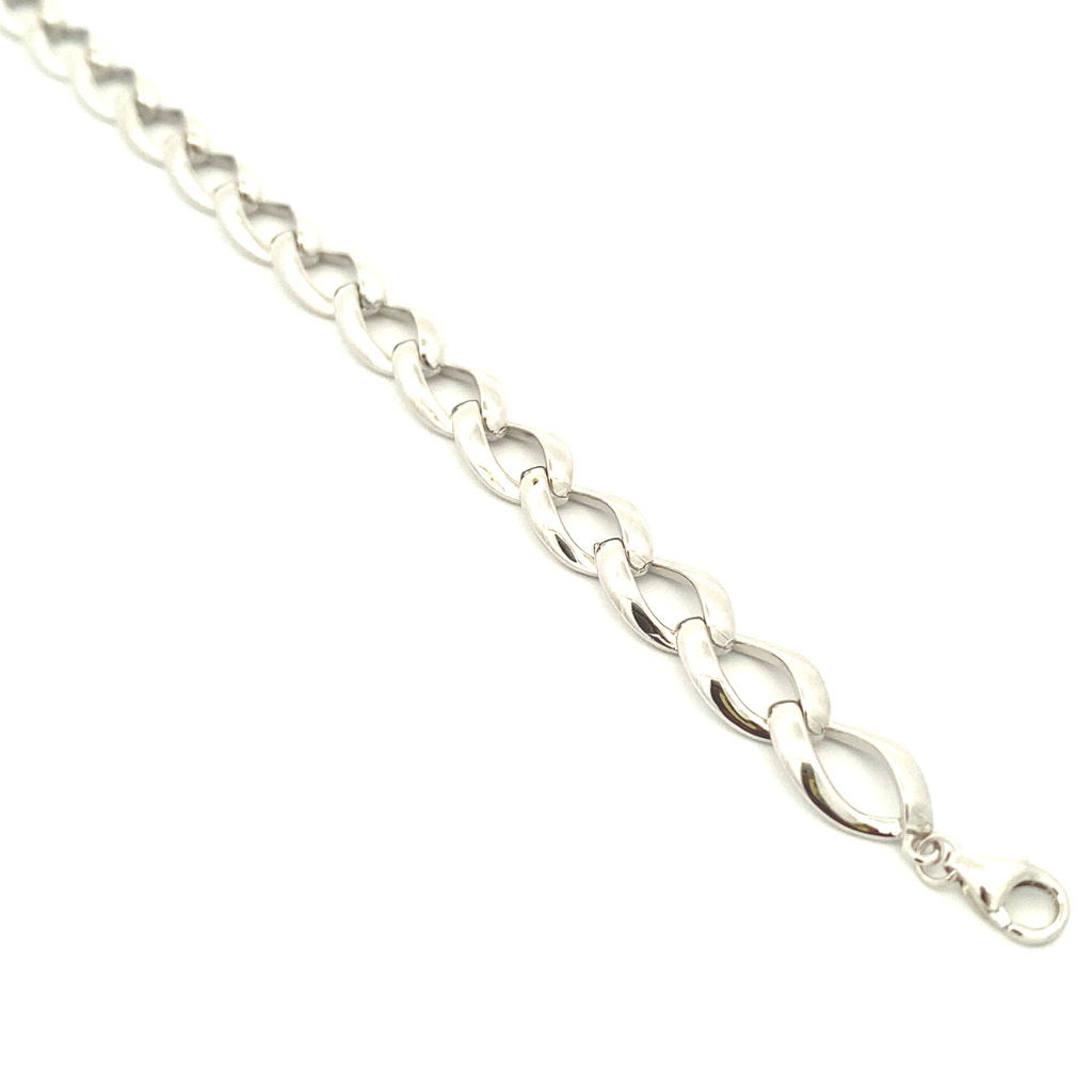 Stříbrný náramek 17,5+3cm